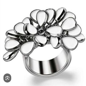 Swatch Silver Petal Ring